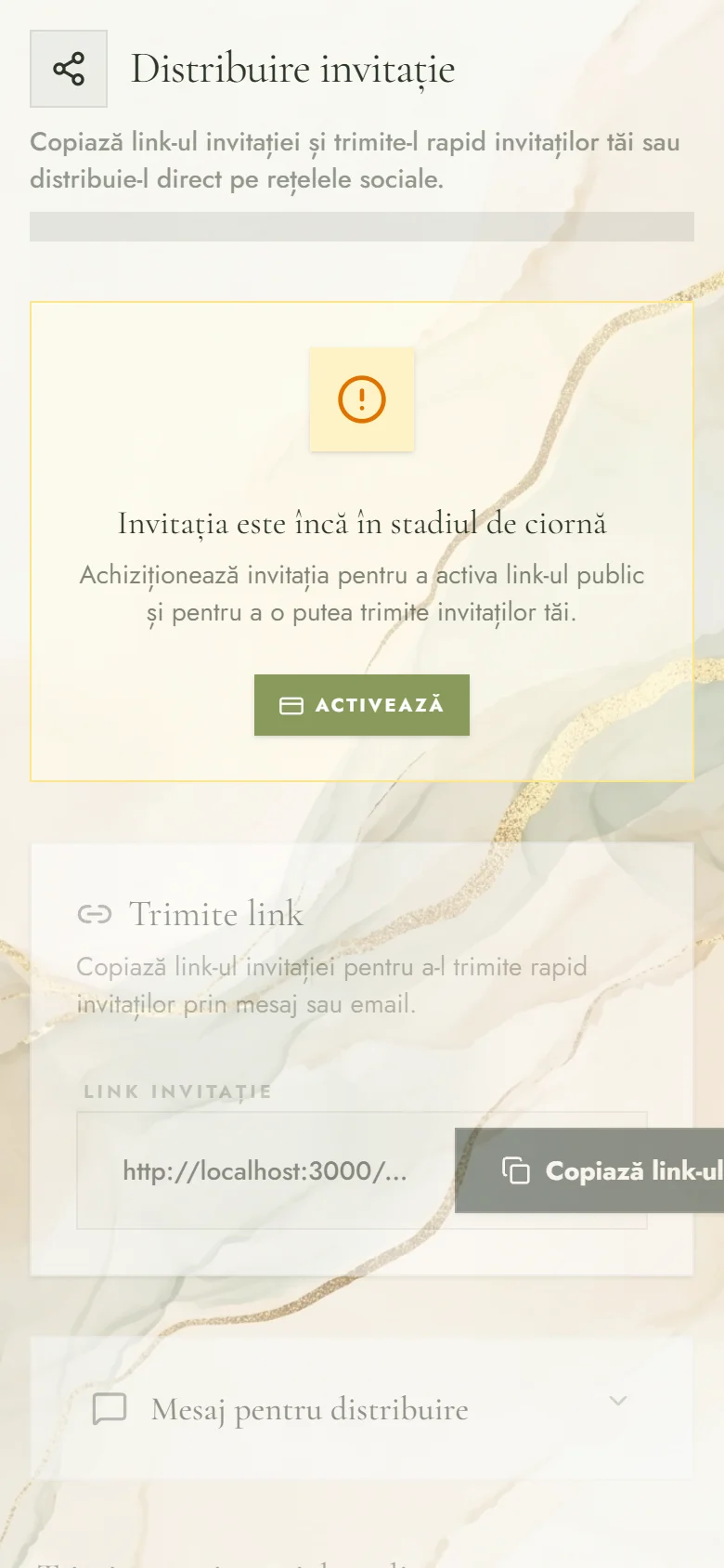 Activează & Trimite